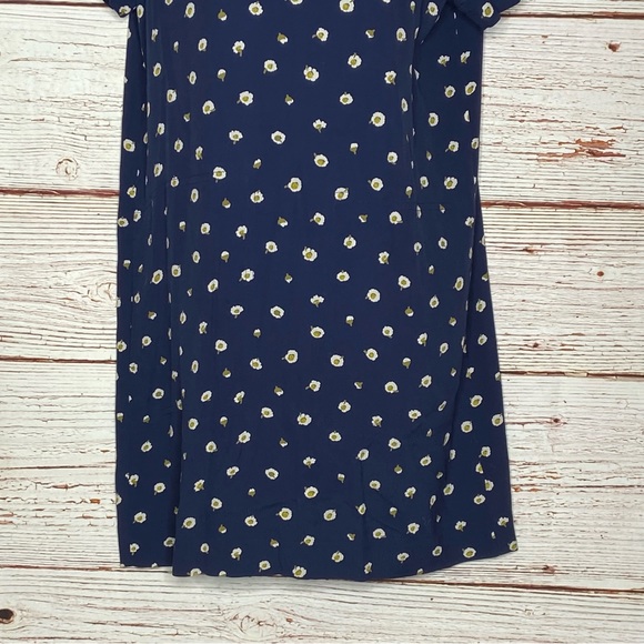 Madewell Button-Back Easy Dress in Daisy Dots in Navy Sz XXS - Picture 14 of 16